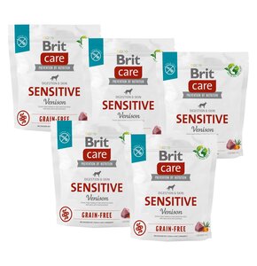 Karma dla psa BRIT Care Dog Grain Free Sensitive Venison Dziczyzna z ziemniakami 5 x 1 kg