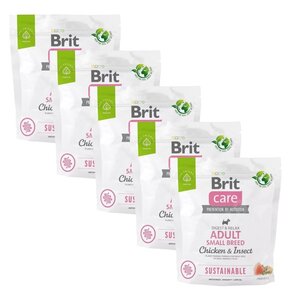 Karma dla psa BRIT CARE Sustainable Small Kurczak i owady 5 x 1 kg