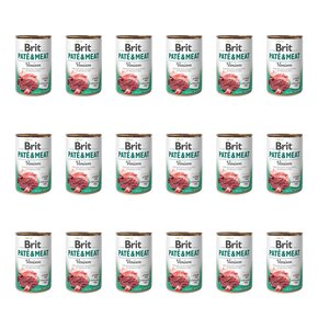 Karma dla psa BRIT Pate & Meat Jeleń 18 x 800 g