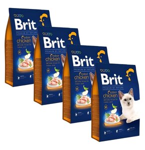 Karma dla kota BRIT Premium By Nature Indoor Kurczak 4 x 1.5 kg