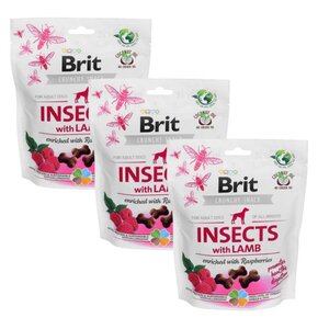 Przysmak dla psa BRIT CARE Dog Insect&Lamb 3 x 200 g