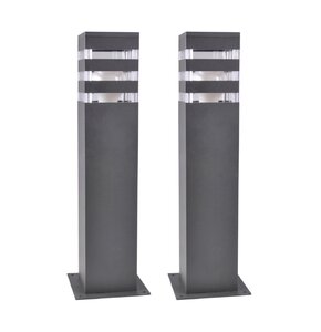 Lampa ogrodowa GOLDLUX Teksas 316172 Grafitowy 2 szt.