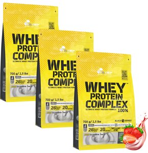 Odżywka białkowa OLIMP Whey Protein Complex 1 Truskawkowy 3 x 700 g