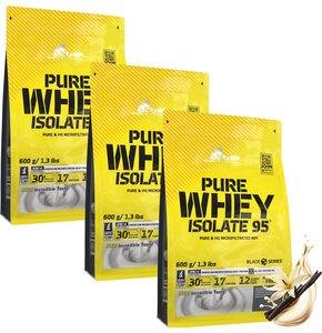Odżywka białkowa OLIMP Pure Whey Isolate 95 Waniliowy 3 x 600 g Bez laktozy
