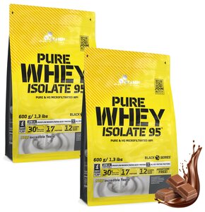 Odżywka białkowa OLIMP Pure Whey Isolate 95 Czekoladowy 2 x 600 g Bez laktozy
