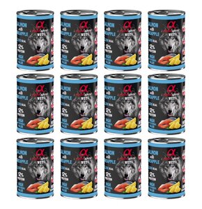 Karma dla psa ALPHA SPIRIT Łosoś z ananasem 12 x 400 g