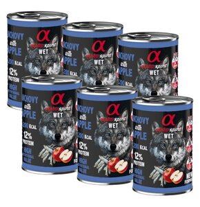 Karma dla psa ALPHA SPIRIT Anchois z jabłkiem 6 x 400 g
