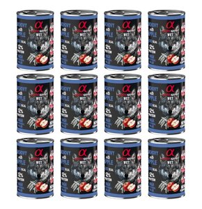 Karma dla psa ALPHA SPIRIT Anchois z jabłkiem 12 x 400 g