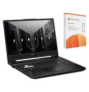 Laptop ASUS TUF Gaming F15 FX506HE-HN001W 15.6" IPS 144Hz i7-11800H 16GB RAM 512GB SSD GeForce RTX3050Ti Windows 11 Home + Program MICROSOFT 365 Personal