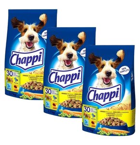 Karma dla psa CHAPPI Drób z warzywami 3 x 2.7 kg