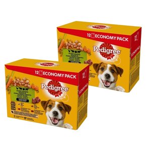 Karma dla psa PEDIGREE Vital Protection Mix smaków (24 x 100 g)