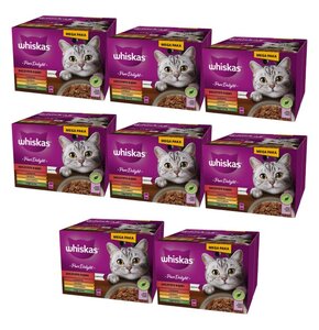 Karma dla kota WHISKAS Adult Pure Delight Mix Smaków (192 x 85 g)