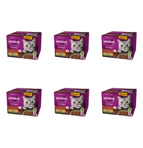 Karma dla kota WHISKAS Adult Pure Delight Mix Smaków (144 x 85 g)