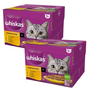 Karma dla kota WHISKAS Drobiowa Uczta Mix Smaków (48 x 85 g)
