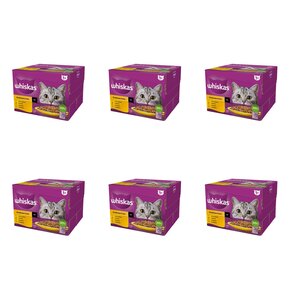 Karma dla kota WHISKAS Drobiowa Uczta Mix Smaków (144 x 85 g)