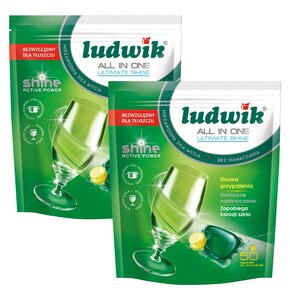 Kapsułki do zmywarek LUDWIK All In One Ultimate Shine - 100 szt.