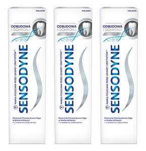 Pasta do zębów SENSODYNE Odbudowa i Ochrona Whitening 75 ml 3 szt.