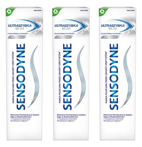 Pasta do zębów SENSODYNE Ultraszybka Ulga Whitening 75 ml 3 szt.