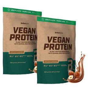 Odżywka białkowa BIOTECH Vegan Protein Orzechowy (2 x 500 g) Bez cukru