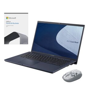 Laptop ASUS ExpertBook B1500CBA-BQ1758X 15.6 i5-1235U 16GB RAM 512GB SSD + Program MICROSOFT Office Home & Business 2021 PL + Mysz MICROSOFT Bluetooth Arctic Camo