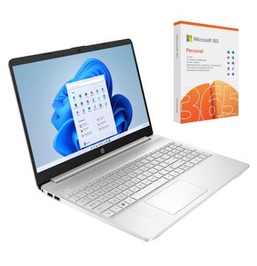 Laptop HP 15S-FQ5123NW 15.6" i5-1235U 8GB RAM 512GB SSD Windows 11 Home + Program MICROSOFT 365 Personal