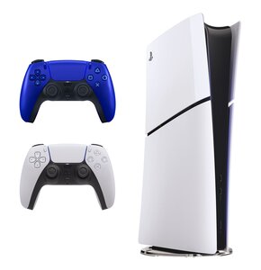 Konsola SONY PlayStation 5 Digital Slim + Kontroler SONY DualSense Kobaltowy błękit