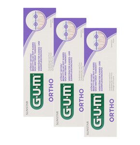 Pasta do zębów SUNSTAR GUM Ortho GUM000135 75 ml 3 szt.