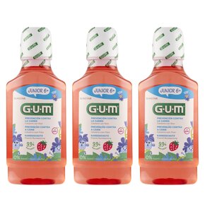 Płyn do płukania jamy ustnej SUNSTAR GUM Junior 6+ 3 x 300 ml