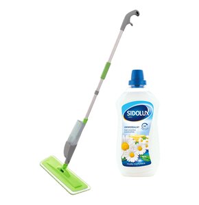 Mop płaski YORK Spray&Collect 081460 + Płyn do mycia podłóg SIDOLUX Mydło Marsylskie 1000 ml