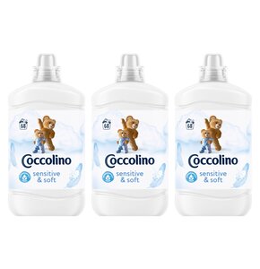 Płyn do płukania COCCOLINO Sensitive Soft 3 x 1700 ml