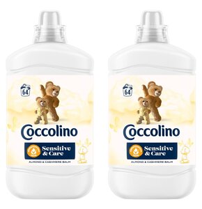 Płyn do płukania COCCOLINO Sensitive Almond & Cashmere Balm 2 x 1600 ml