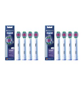 Oryginalna końcówka szczoteczki ORAL-B PRO 3D White (8 szt.) (Unikalna nakładka polerująca)