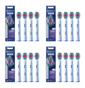 Oryginalna końcówka szczoteczki ORAL-B PRO 3D White (16 szt.) (Unikalna nakładka polerująca)