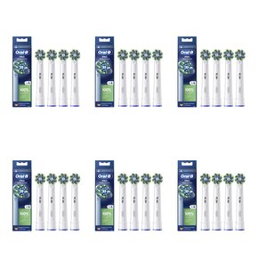 Oryginalna końcówka szczoteczki ORAL-B Pro Cross Action Biały (24 szt.) (Włókna w kształcie litery X usuwają więcej płytki)