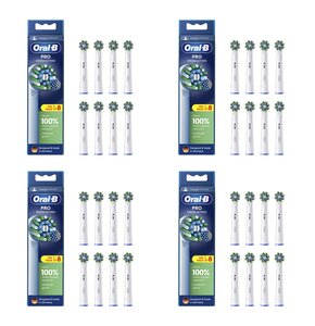 Oryginalna końcówka szczoteczki ORAL-B Pro Cross Action Biały (32 szt.) (Włókna w kształcie litery X usuwają więcej płytki)