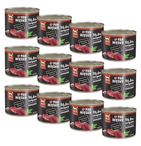 Karma dla kota PAN MIĘSKO Wieprzowina z jeleniem 12 x 200 g