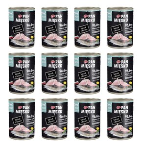 Karma dla kota PAN MIĘSKO Kurczak z dorszem 12 x 400 g