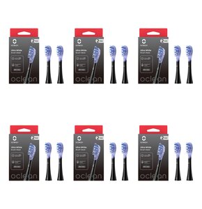 Oryginalna końcówka szczoteczki OCLEAN X Ultra White Czarny (12 szt.) (Usuwanie przebarwień)