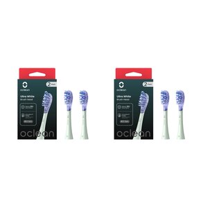 Oryginalna końcówka szczoteczki OCLEAN X Ultra White Zielony (4 szt.) (Usuwanie przebarwień)