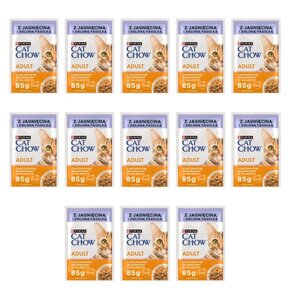 Karma dla kota CAT CHOW Adult Jagnięcina z zieloną fasolką 13 x 85 g