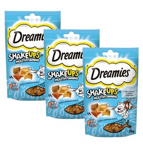 Przysmak dla kota DREAMIES Shake Ups Multivitamins Owoce morza 3 x 55 g