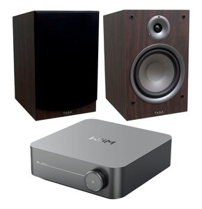 Wzmacniacz WIIM Amp Szary + Kolumny głośnikowe TAGA HARMONY TAV-807B Wenge (2 szt.)