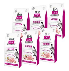 Karma dla kota BRIT Care Grain-Free Kitten Indyk i Kurczak 6 x 2 kg