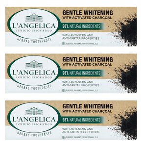 Pasta do zębów L ANGELICA Łagodnie wybielajaca z aktywnym weglem 75 ml 3 szt.