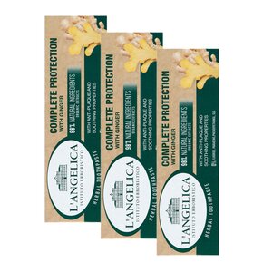 Pasta do zębów L'ANGELICA Pełna Ochrona z Imbirem 75 ml 3 szt.