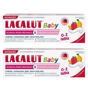 Pasta do zębów LACALUT dla dzieci 0-2 lat 55 ml 2 szt.