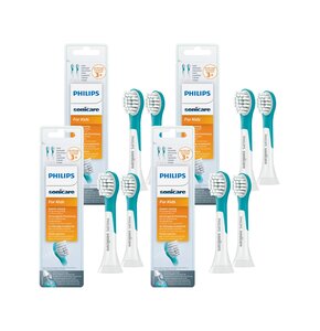 Oryginalne końcówki Philips Sonicare Dla Dzieci HX6032/33 miękkie włókna (8 szt.) (Dla dzieci od lat 3)