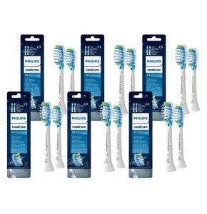 Oryginalne końcówki Philips Sonicare C3 HX9042/17 Średnio miękkie włókna (12 szt.) (Zaawansowane usuwanie płytki bakteryjnej)