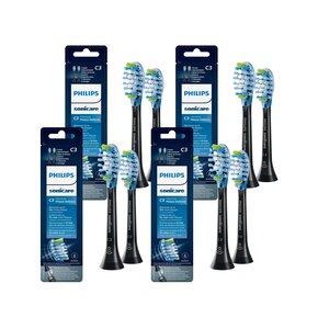 Oryginalne końcówki Philips Sonicare C3 HX9042/33 Średnio miękkie włókna (8 szt.) (Zaawansowane usuwanie płytki bakteryjnej)