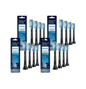 Oryginalne końcówki Philips Sonicare C3 HX9044/33 Średnio miękkie włókna (16 szt.) (Zaawansowane usuwanie płytki bakteryjnej)